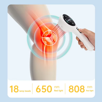 Handheld 650nm 808nm Cold Laser Red Light Therapy Device for Joint Pain Relief