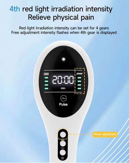 Handheld 650nm 808nm Cold Laser Red Light Therapy Device for Joint Pain Relief